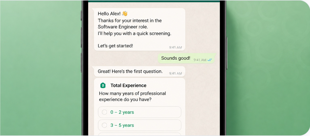 WhatsApp Candidate Flows